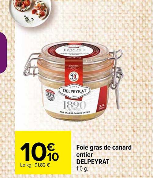 Foie Gras De Canard Entier Delpeyrat