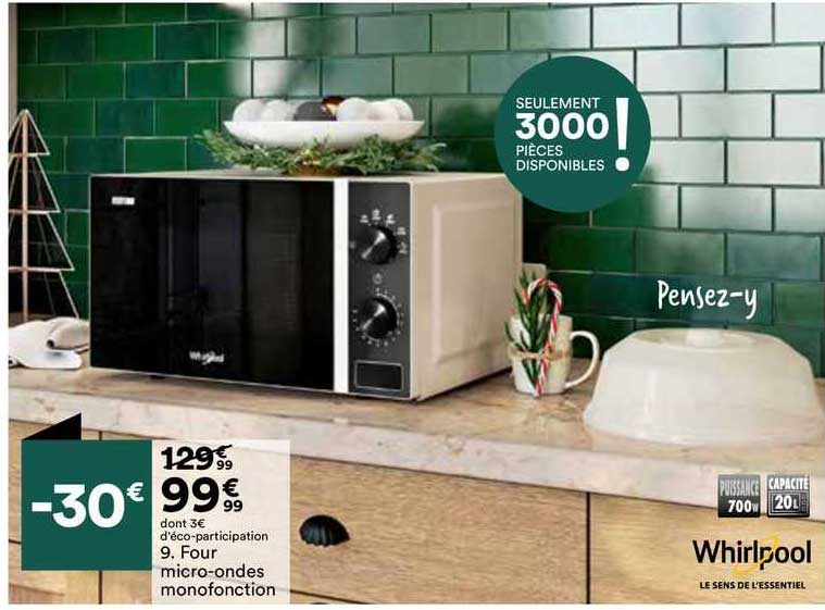 four micro-ondes monofonction whirlpool