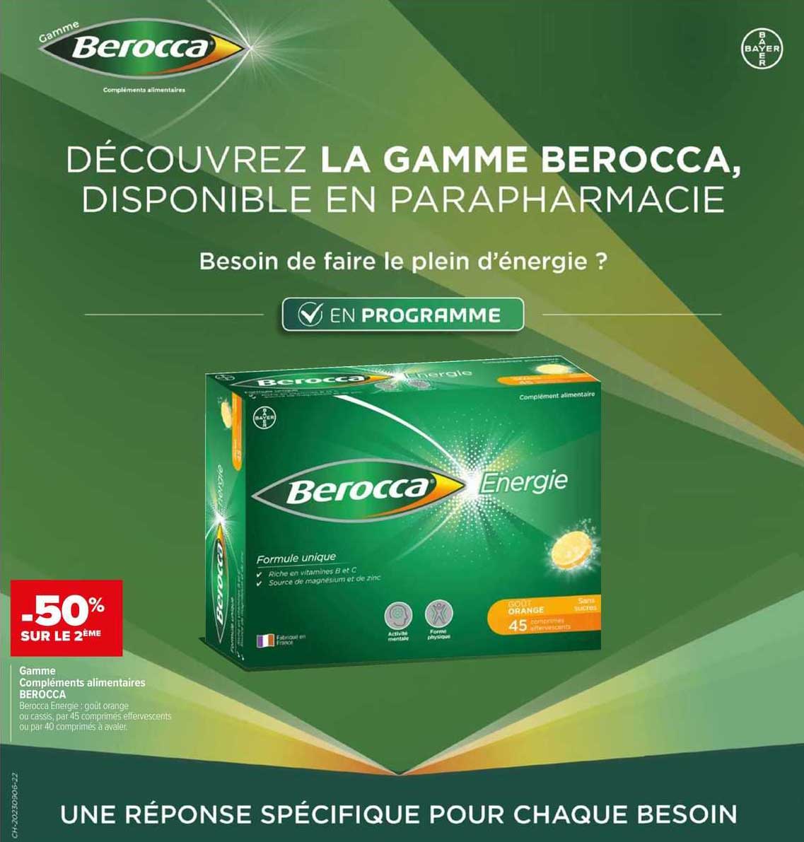 gamme compléments alimentaires berocca