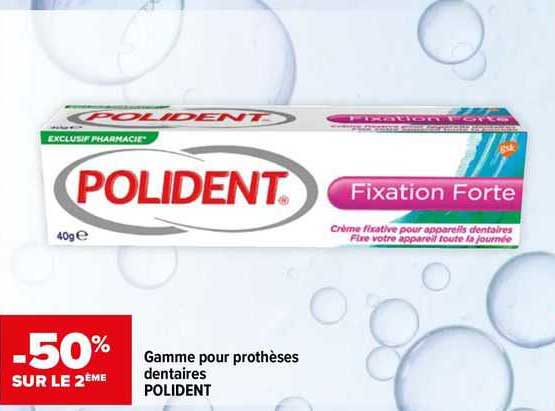 gamme pour prothèses dentaires polident