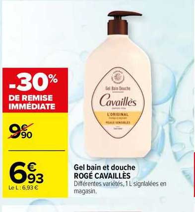 gel bain et douche rogé cavaillès