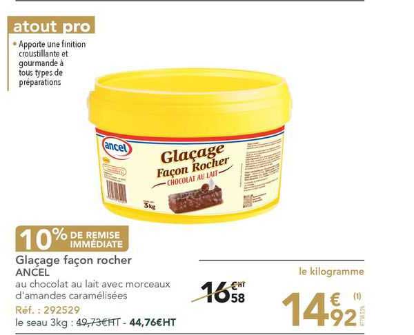 glaçage façon rocher ancel