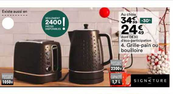 Grille-pain Ou Bouilloire Signature