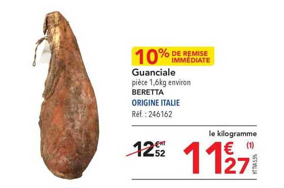 guanciale beretta