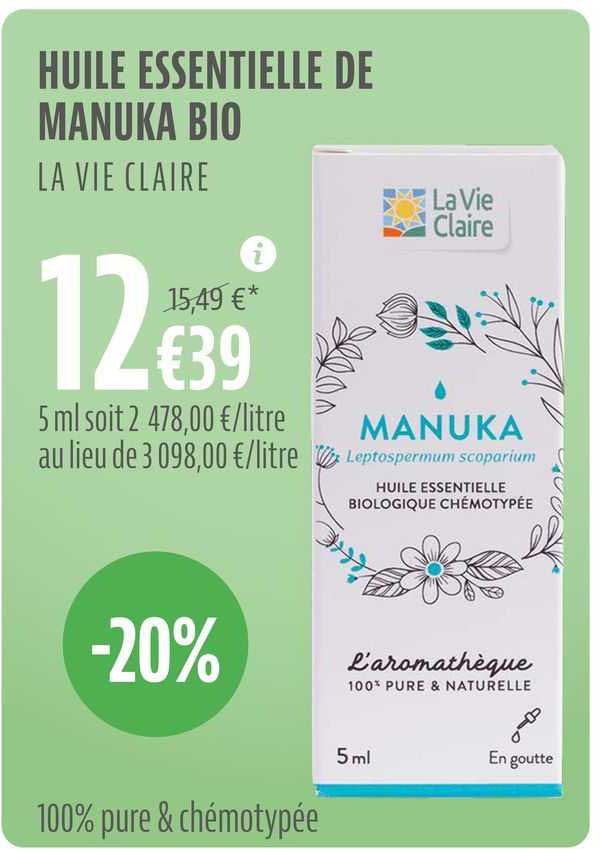huile essentielle de manuka bio