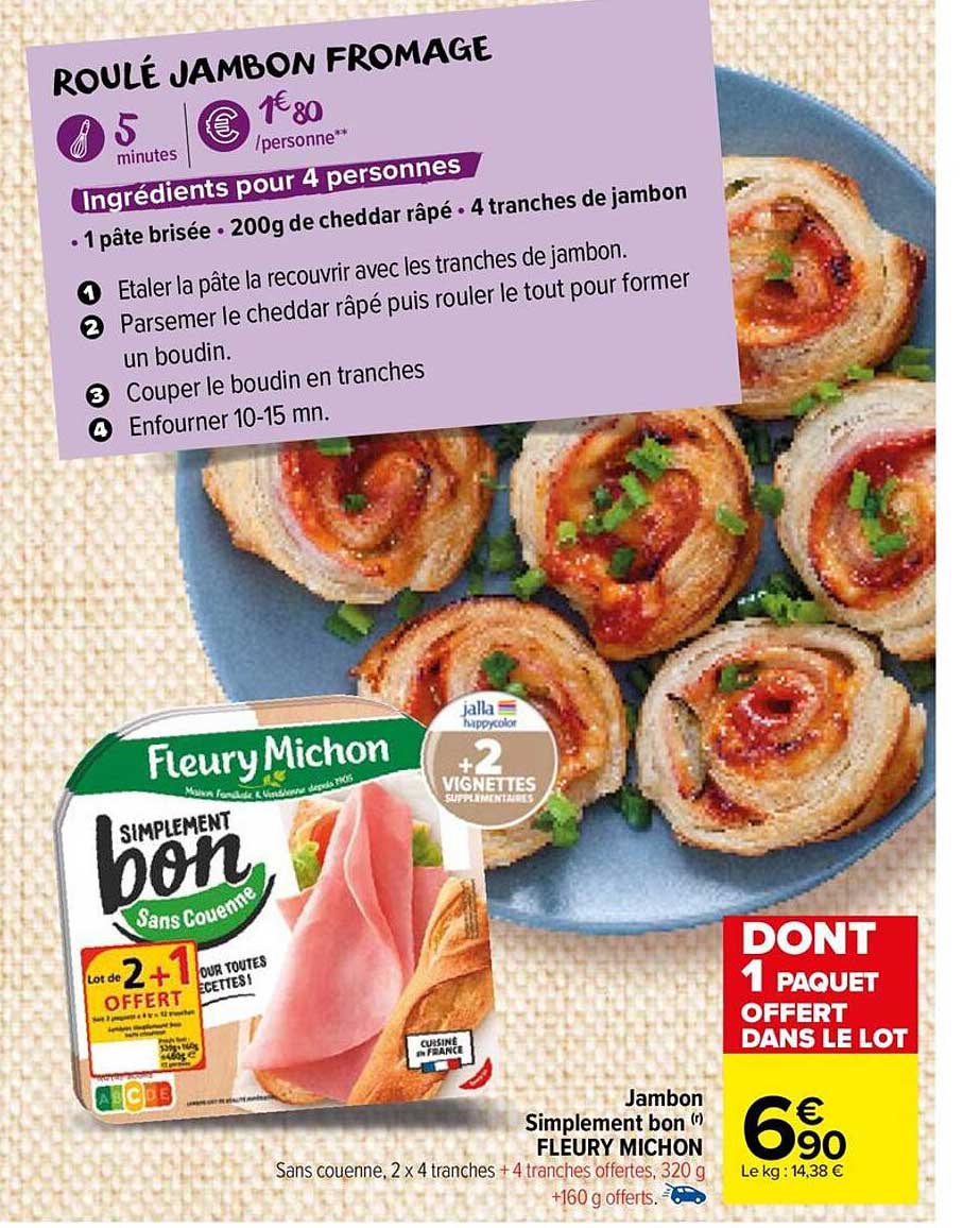 jambon simplement bon fleury michon
