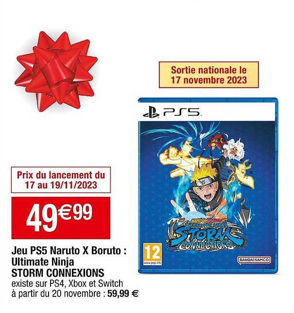 jeu ps5 naruto x boruto : ultimate ninja storm connexions