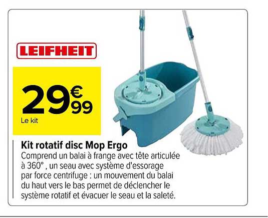 kit rotatif disc mop ergo