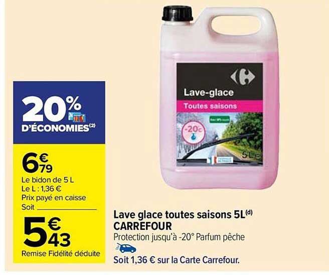 lave glace toutes saisons 5l carrefour