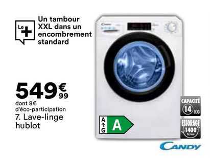 lave-linge hublot candy