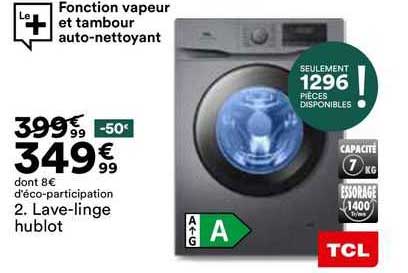 lave-linge hublot tcl