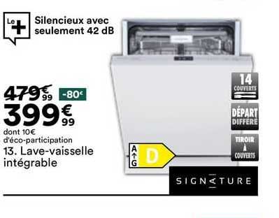 lave-vaisselle intégrable signature