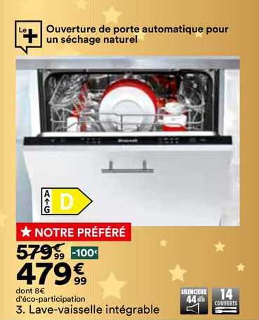 lave-vaisselle intégrable