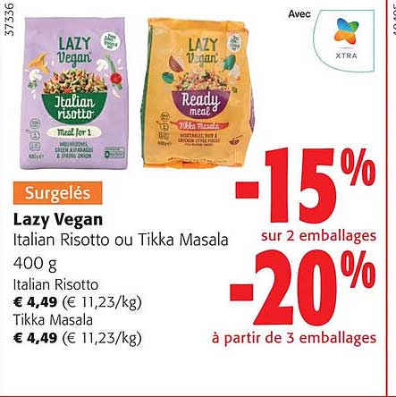 lazy végan italian risotto ou tikka masala