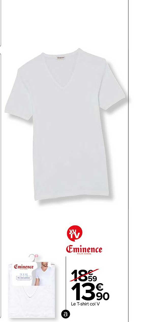le t-shirt col v éminence