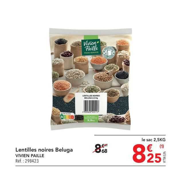 lentilles noires beluga vivien paille