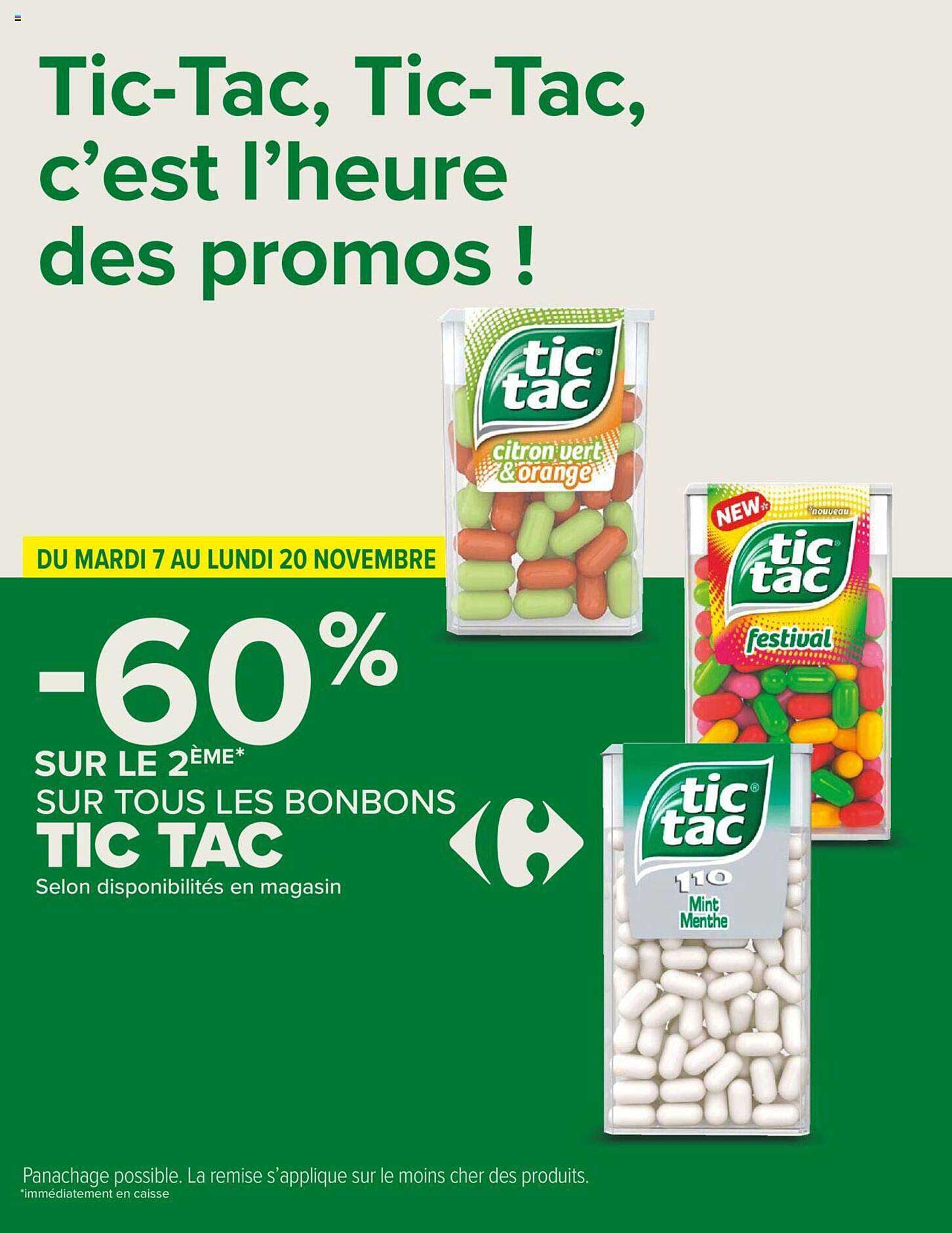 les bonbons tic tac