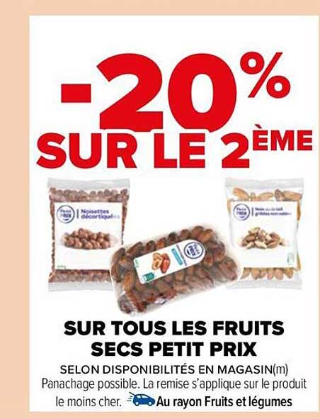 les fruits secs petit prix