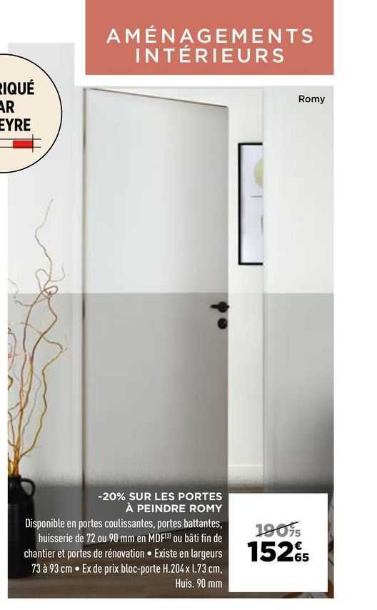 les portes à peindre romy