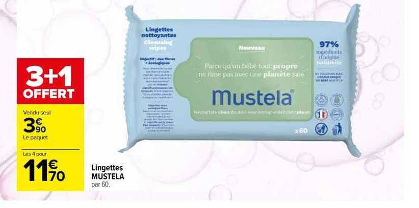 Lingettes Mustela