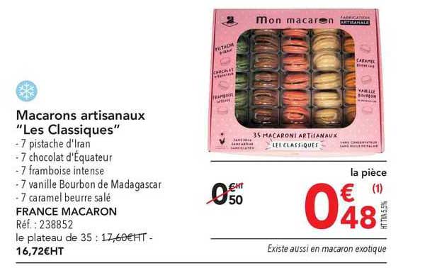 macarons artisanaux "les classiques" france macaron