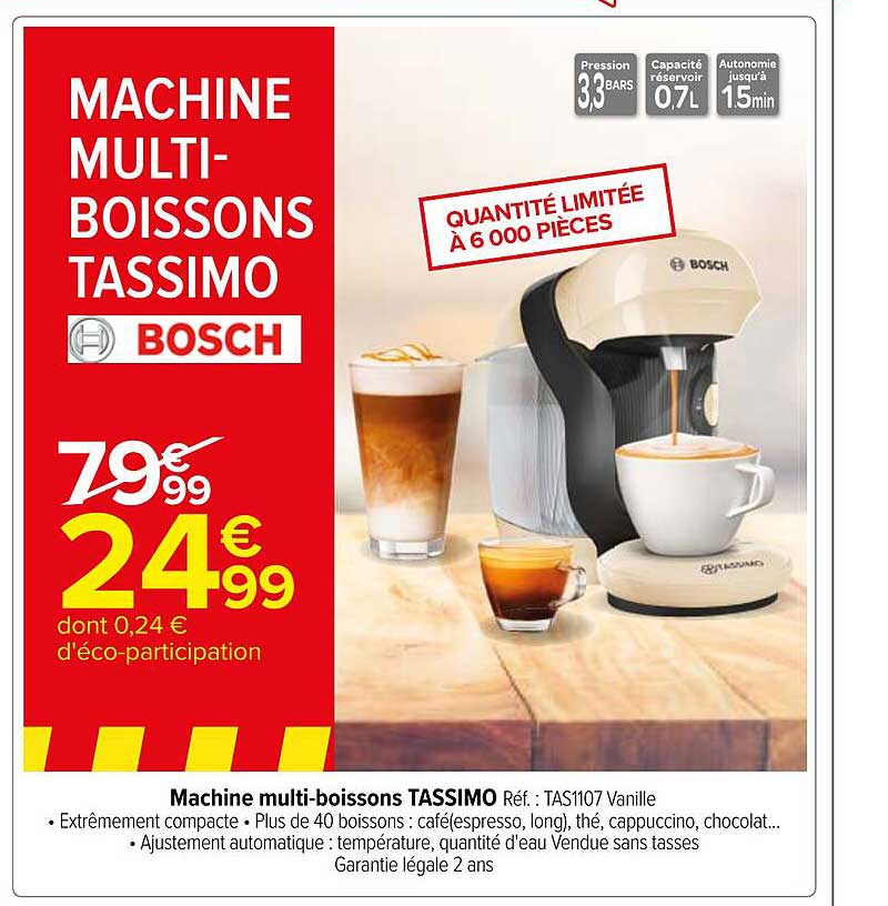 Machine Multi-boissons Tassimo Bosch