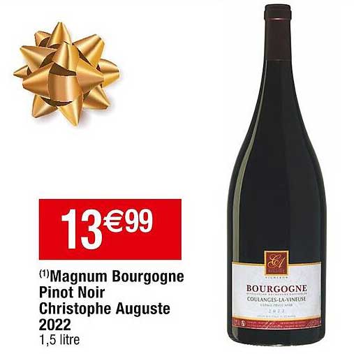 magnum bourgogne pinot noir christophe auguste 2022