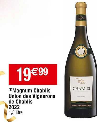 magnum chablis union des vignerons de chablis 2022