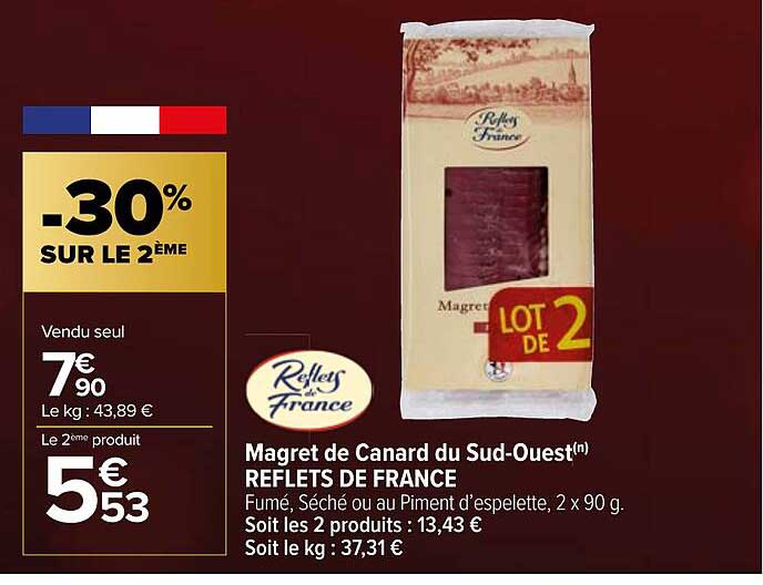 magret de canard du sud-ouest reflets de france