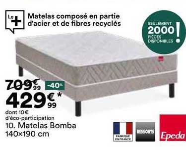 matelas bomba 140 x 190 cm epeda