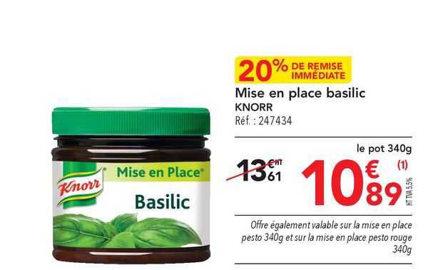 Mise En Place Basilic Knorr