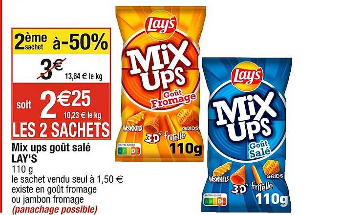 mix ups goût salé lay's