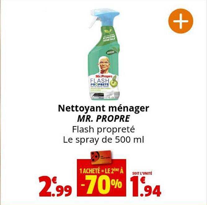 nettoyant ménager mr propre