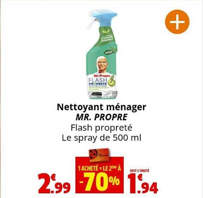 nettoyant ménager mr. propre