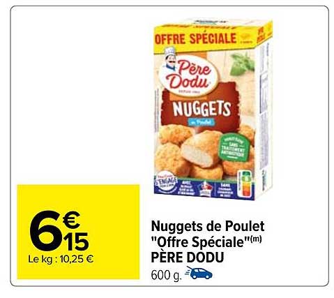 nuggets de poulet "offre spéciale" père dodu