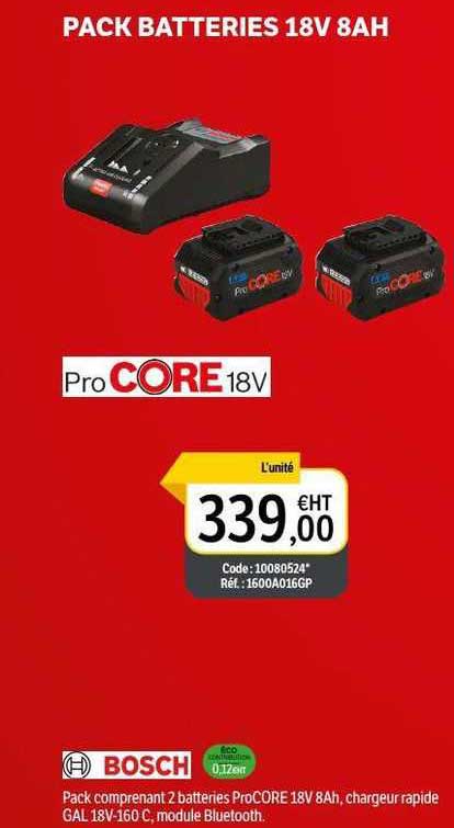 pack batteries 18v 8Ah bosch