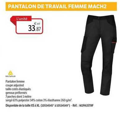 pantalon de travail femme mach2