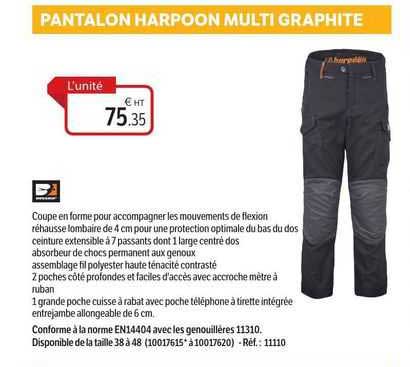pantalon harpoon multi graphite