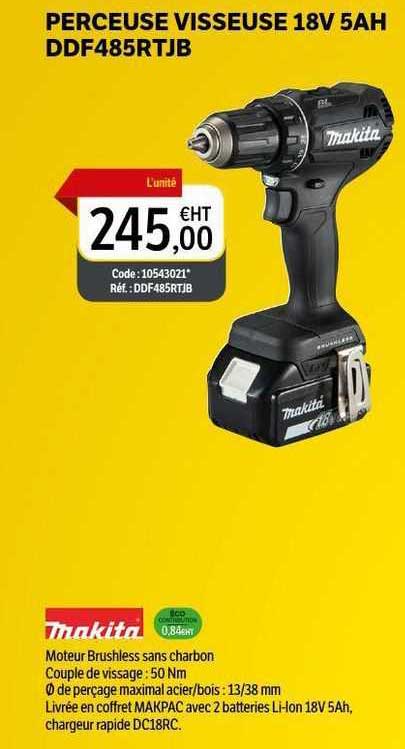 Perceuse Visseuse 18v 5Ah Makita