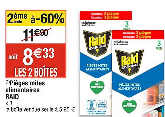 pièges mites alimentaires raid