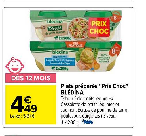 Plats Préparés "prix Choc" Blédina