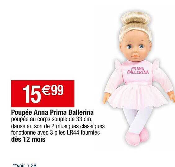 poupée anna prima ballerina