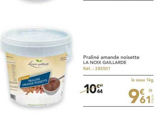 praliné amande noisette la noix gaillarde