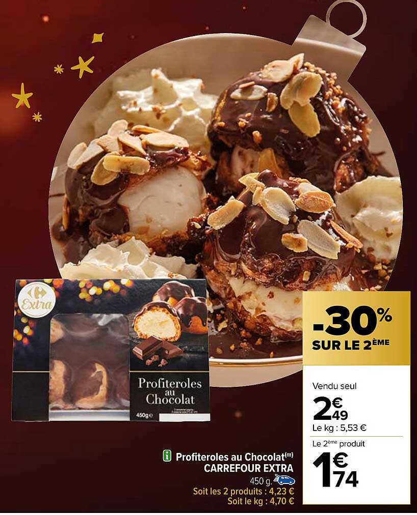 Profiteroles Au Chocolat Carrefour Extra