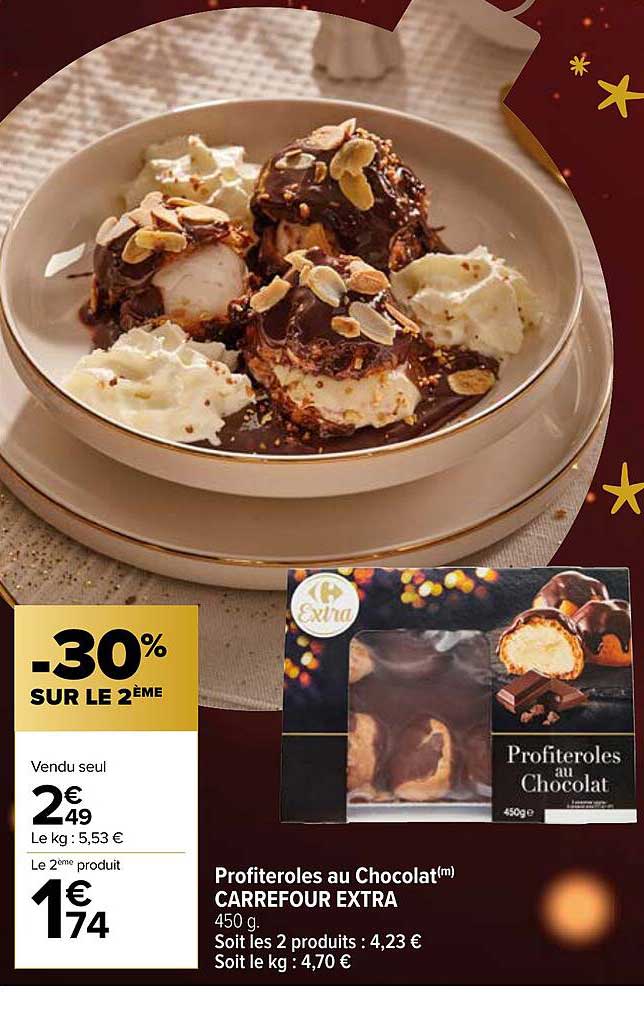 Profiteroles Au Chocolat Carrefour Extra