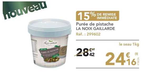 purée de pistache la noix gaillarde