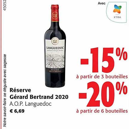 réserve gérard bertrand 2020 a.o.p. languedoc