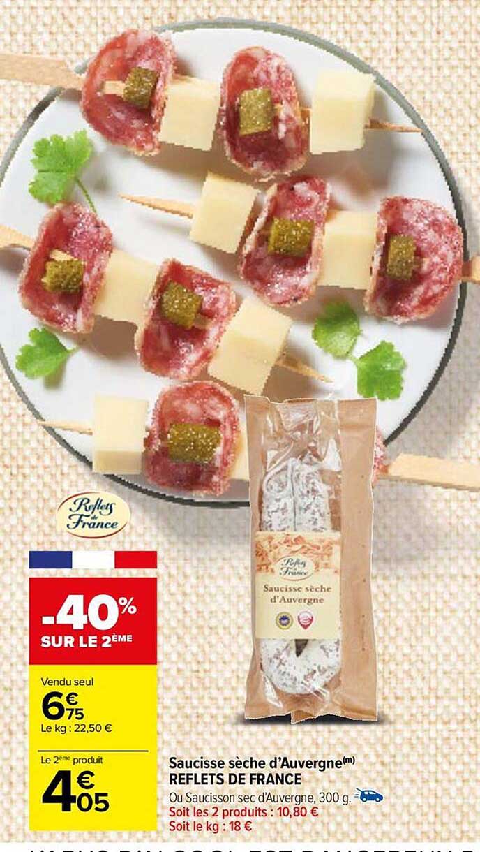 Saucisse Sèche D'auvergne Reflets De France