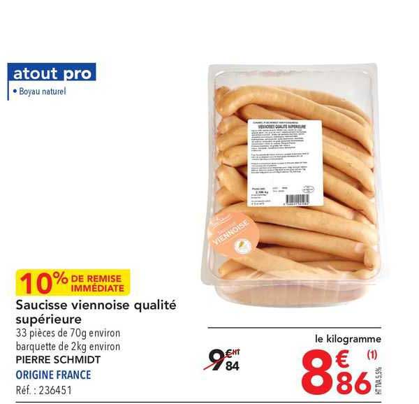 saucisse veinnoise qualité supérieure pierre schmidt