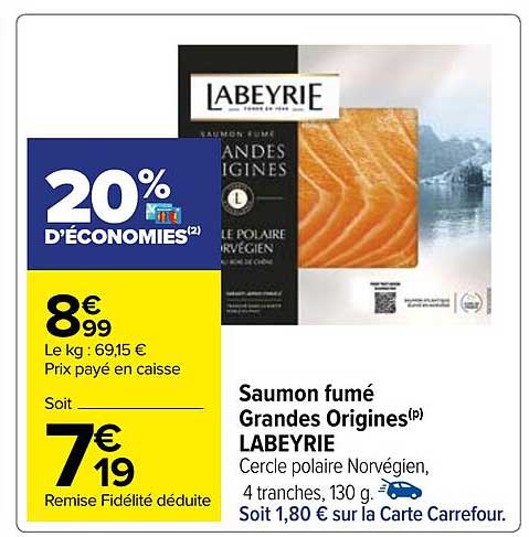 saumon fumé grandes origines labeyrie
